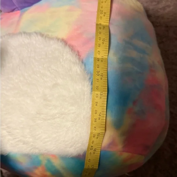 Squishmallows 16” Tie Dye Rainbow Plush Large Soft Stuffed Animal Pillow - Picture 3 of 7
